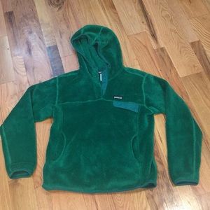 Patagonia Retool, green, hooded with pocket